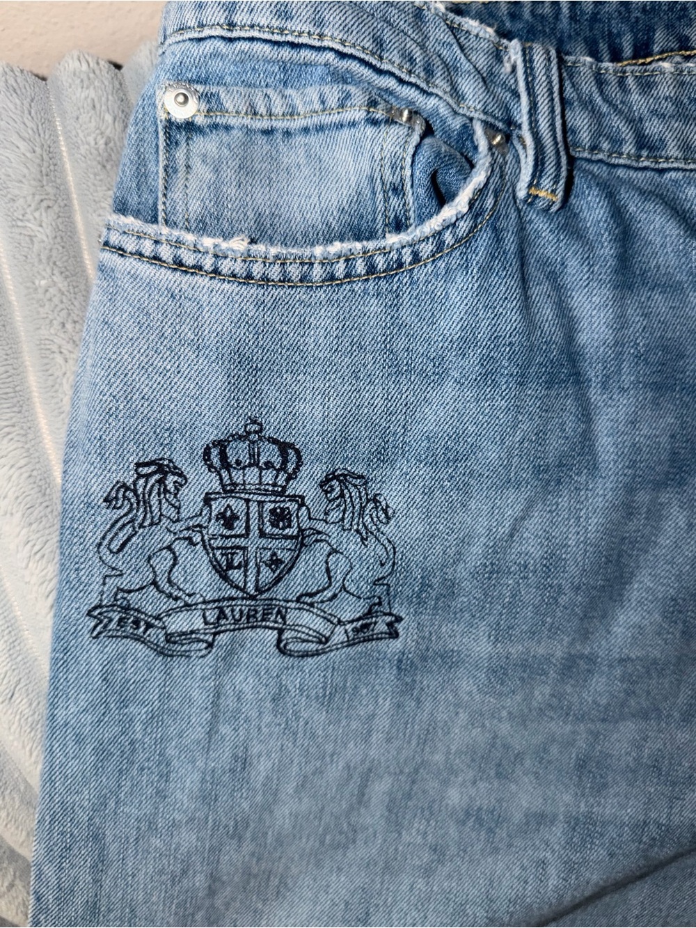 Ralph Lauren Light Blue Denim Jeans with Green Label - Picture 3 of 6